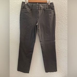 Talbots Women's Gray Straight Leg Trouser Dress Work Wear Newport Pant Size 6